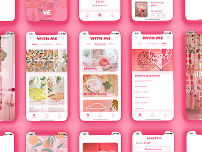 Pink!!:D app interface pink ui ux
