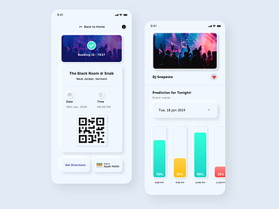 Neumorphic - Event Booking UI Exploration