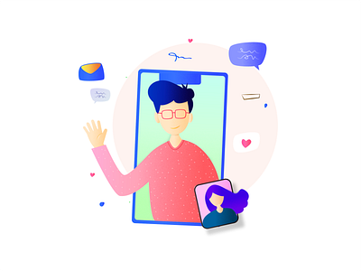 Video Call - Illustration