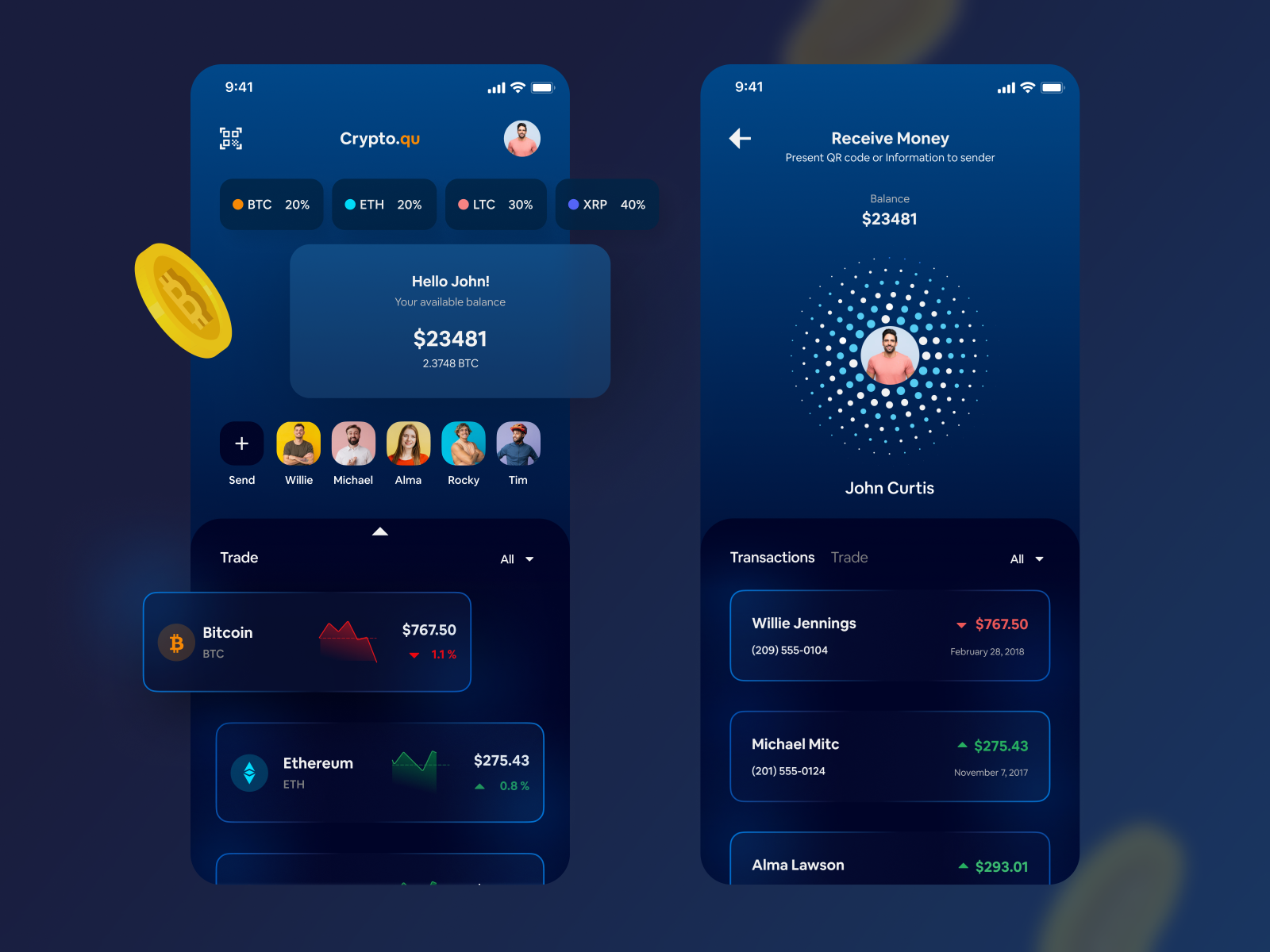 Crypto Currency App by Code Theorem on Dribbble