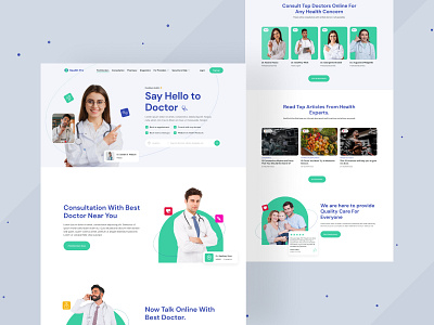 Health Pro - Web design branding design ui ux