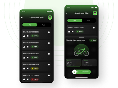 Bike Rental Mobile App Design