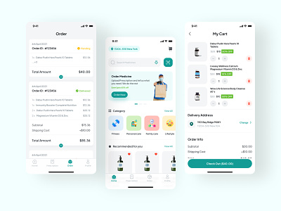 Online Pharmacy App design app design health health app healthcare healthcare app medical medical app medicine medicine delivery app mobile app design online pharmacy pharma pharmacy tablets ui design ux design