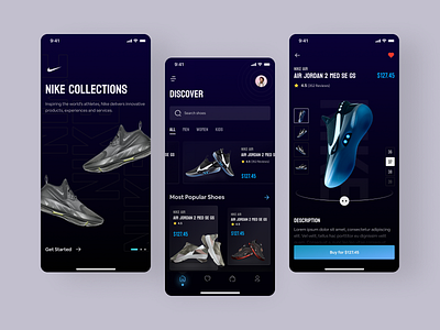 Shoes App Design app design ecommerce ecommerce app footwear jordan minimal mobile app mobile app design nike nike air nike shoes shoe store shoes shoes app ui design uiux ux design