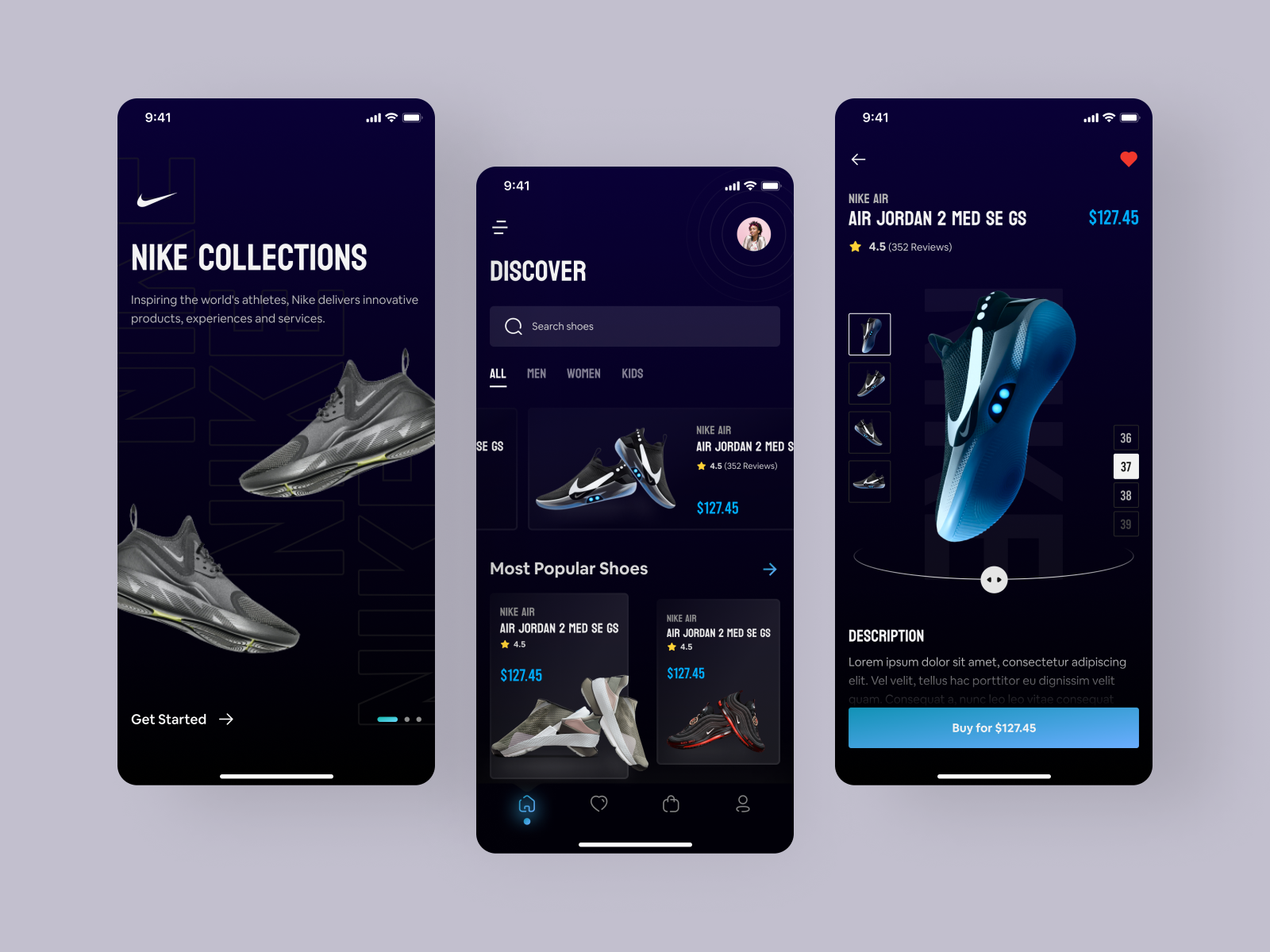 Shoes App Design by Code Theorem on Dribbble