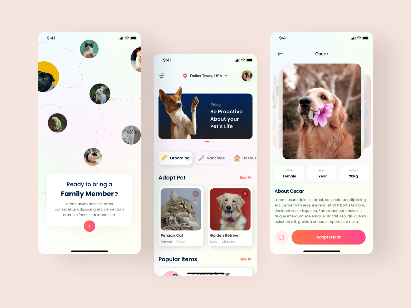 Pet Adoption App by Code Theorem on Dribbble