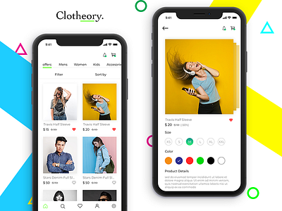 Clotheory - The Fashion App android app blockchain business ecommerce ios iphone marketing store ui ux web