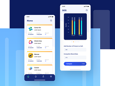 Product Comparison Concept App android appdesign compare design home iphone product ui ux