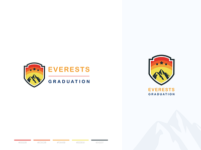 Everests Education logo branding code codetheorem design education icon illutration ios iphone logo logodesign logotype mountain study theorem ui uiux vector web