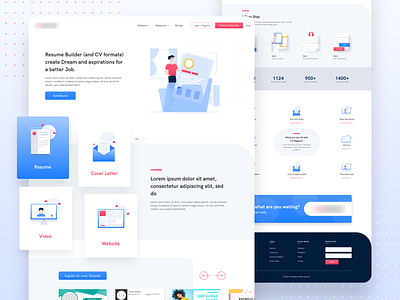 CV Magnet - Landing Page exploration appdesign branding code design icon illustraion ios iphone logo theorem ui ux vector web website