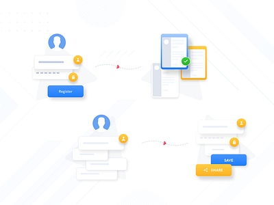 CV Magnet Process branding code codetheorem concept design flat illustration process products profile register resume theorem ui ui design ux vector web