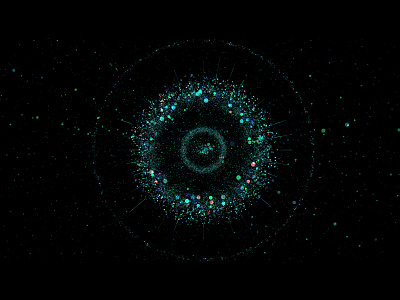 power abstract ae circle connection diffusion green hud particle power stardust stars
