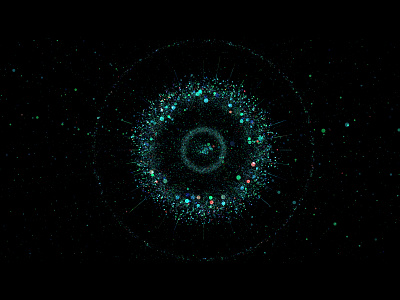 power abstract ae circle connection diffusion green hud particle power stardust stars