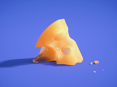 cheese 3d beautiful c4d cheese delicious food nice ui yellow