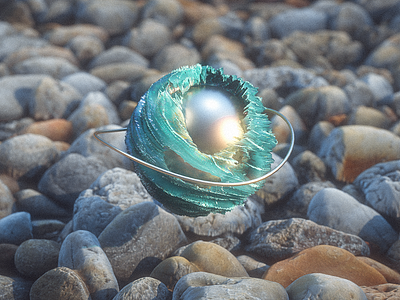 Abstract crystal ball 2019 3d beautiful c4d cobblestone crystal crystal ball crystals design seaside stone stone age