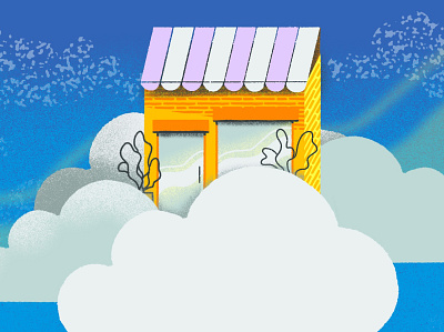 "Cloud Backup Solutions for Small Business" backup cloud storage corporate digital illustration ecommerce illustration security small business software tech