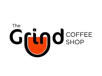 The Grind Coffee Shop logo challenge the grind the grind coffee shop thirtylogos
