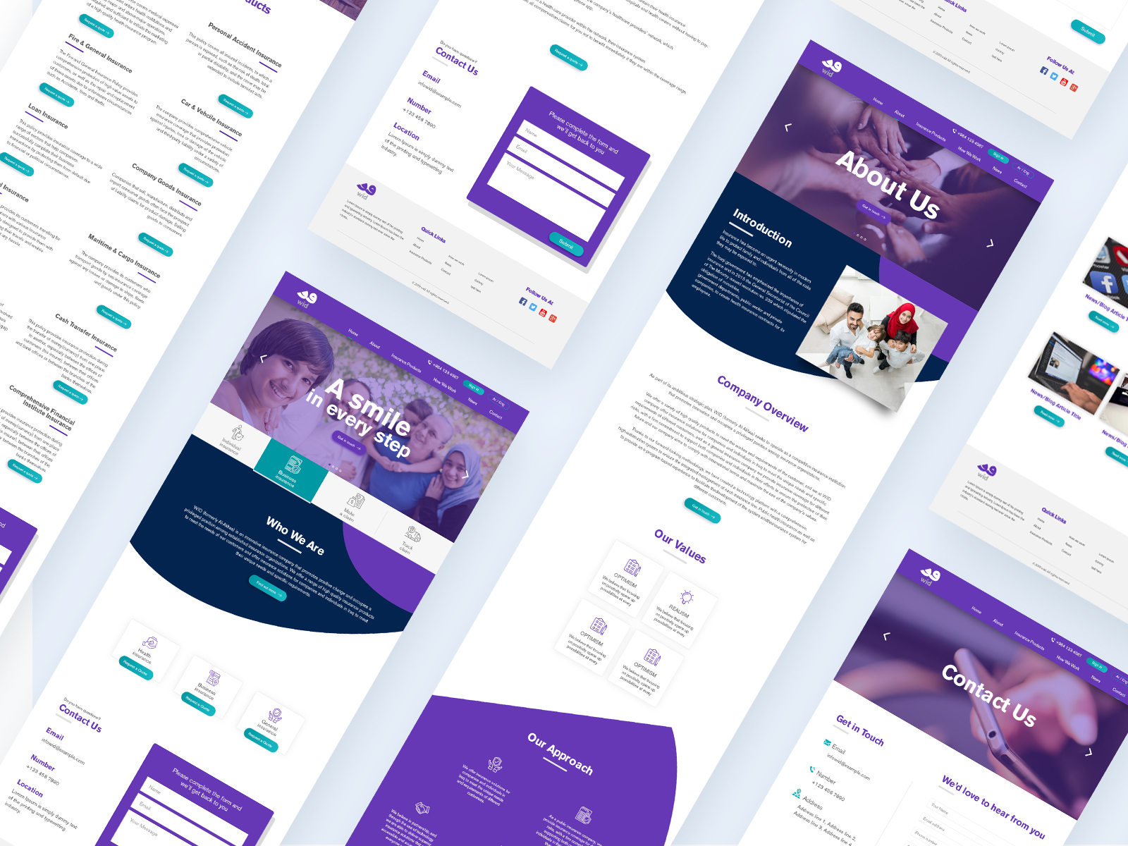 Webiste Mockup Design by Kamran Khan on Dribbble