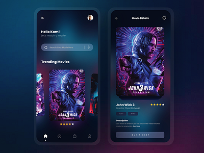 Watch A Movie App Design Concept