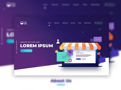 Landing page design