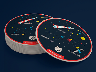 Round Coaster galaxy illustration illustrations open source peer to peer protocol labs rocket