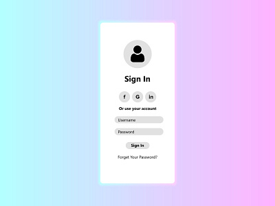 Sign in UI design eye catching interactiondesign minimal sign in simple ui uidesign uiux