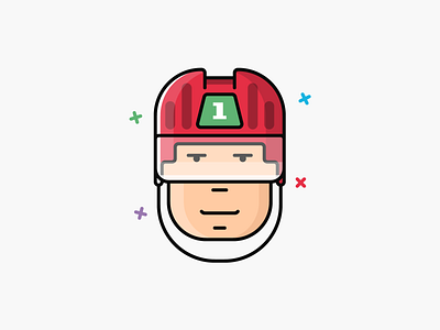 #3 Hockey player face icon app face hockey player icon icon design iconography illustration sport web winter