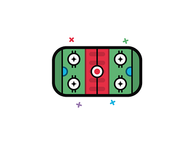 #5 Hockey rink icon app filled outline hockey rink icon design iconography icons illustration sport tactics vector