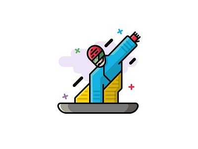 #9 Snowboarder icon app icon iconography icons illustration jump snowboarder snowboarding sport web winter