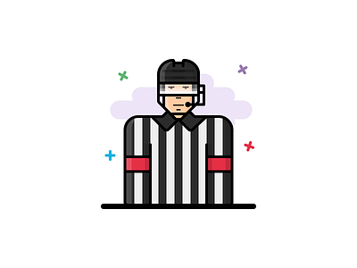 #15 Hockey referee icon app hockey icon icon design iconography illustration man people referee sport web