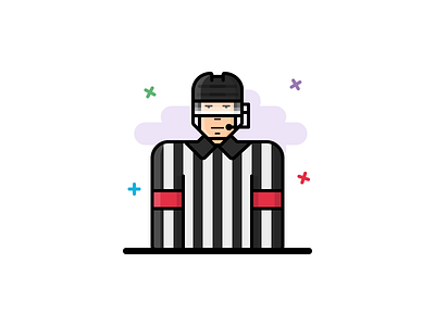 #15 Hockey referee icon