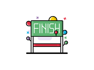 #27 Finish icon app icon icon design iconography illustration sport ui vector web