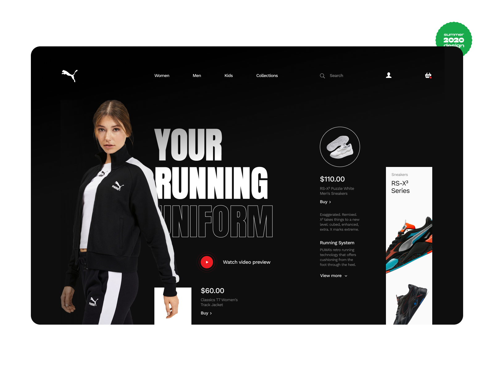 Puma Tracksuit - Web Design Concept by 
