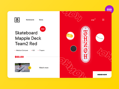 Union Skateboards - Web Design Page