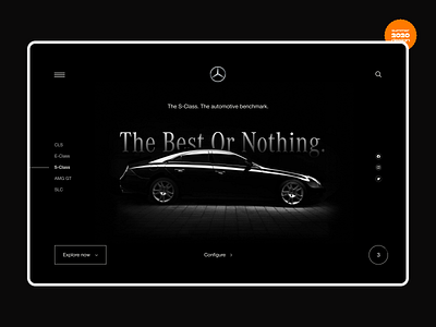 Mercedes Product Page — Web Design Concept 2020 car concept design ecommerce figma interface mercedes secondweek summer transport ui ux web