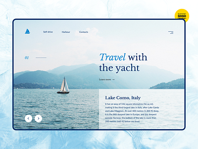 Yacht Travel - Web Design Concept