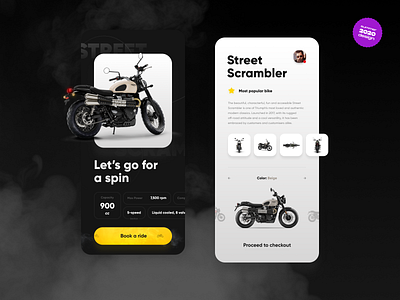 Triumph Motors - Mobile App Design by 🌐 dan9.ru on Dribbble