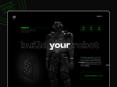 Robotechs - Web Design Concept 2020 design ecommerce figma fourthweek interface robot summer tech ui ux web