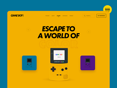 Gameboy Color - Web Design Concept