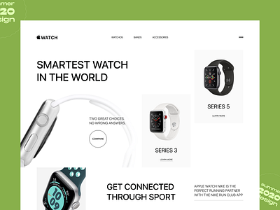 Apple Watch - Redesign Concept 2020 apple applewatch design ecommerce figma interface summer tech ui ux watch watchos web