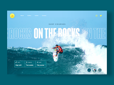 Surf Courses - Web Design Concept 2020 courses design ecommerce figma interface shaka summer surf ui ux web webdesign