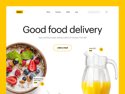 003 Landing page 2021 dailyui dailyui003 design ecommerce figma food interface landing landing page mockup ui ux