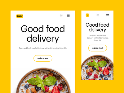 003 Landing page 2021 adaptive dailyui dailyui003 design ecommerce figma food interface mobile tasty ui ux