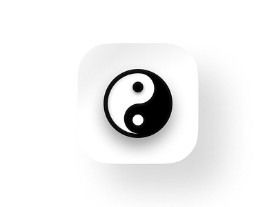 005 App Icon app app icon application daily ui daily ui 005 dailyui dao design figma icon interface neuomorphism shadow ui uidesign ux uxdesign yin yang zen