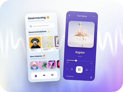 009 Music Player 009 adaptive app dailyui dailyui009 design figma interface mobile music musicplayer recommendations ui uidesign ux uxdesign webdesign