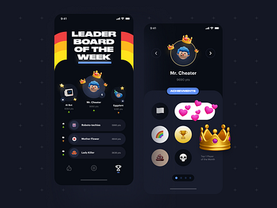 019 Leaderboard 2020 achievements branding craftwork dailyui dailyui019 design ecommerce figma game gameui illustration interface leader board leaderboard logo superscene ui uichallenge ux