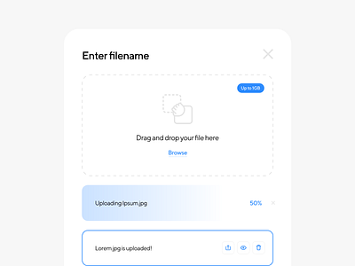 031 File Upload 1gb 2020 design ecommerce figma file interaction interface share ui upload uploading ux