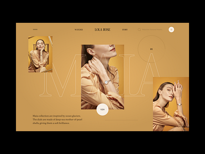 web design hero section design ecommerce figma hero section interface online shop ui ux watch watches web design