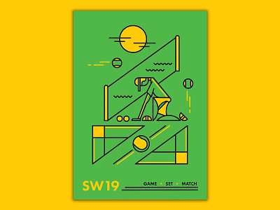 SW19 - 2 2d artwork character design concept flat illustration line minimal sports vector