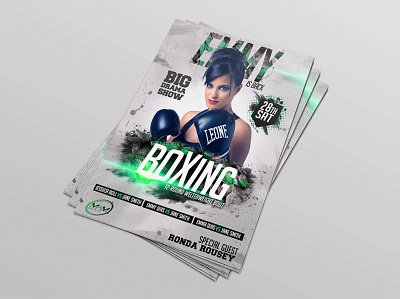 Flyer Design boxing design entertainment flyer design graphic desgin graphic designer illustration print design sports flyer